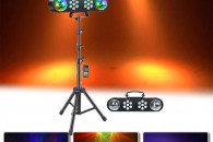 2-Efekty Belka Bar LED Par + Disco Kula Statyw