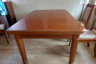 Stół + 6 krzeseł drewno OFM