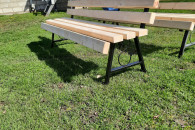 Ławka ogrodowa na nogach metalowych ozdobnych