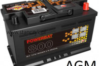 AKUMULATOR POWERBAT 12 V 80Ah 800A START-STOP A