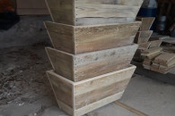 Drewniane donice ogrodowe