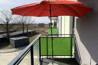 Parasol ogrodowy lub na balkon - czerwony