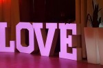 LOVE litery napis LED dekoracja sali weselnej