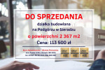 Działka budowlana 23 ary Sieradz, Podgórze